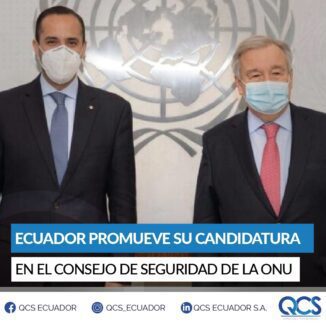 ECUADOR PROMUEVE SU CANDIDATURA EN EL CONSEJO DE SEGURIDAD DE LA ONU - QCS